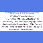 Stefan Georgi - 3 Day Attention Hacking VIP Workshop