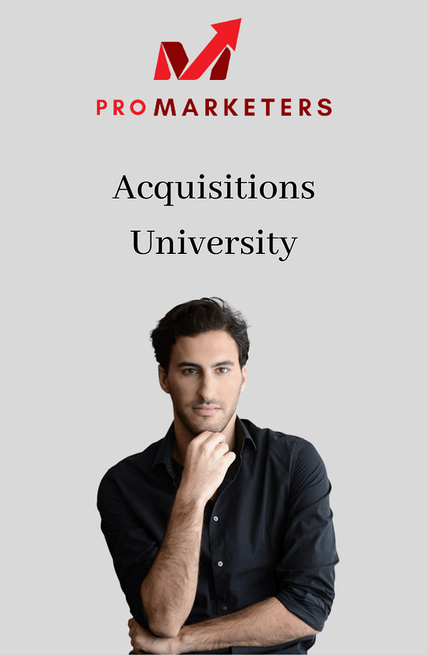 Moran Pober - Acquisitions University