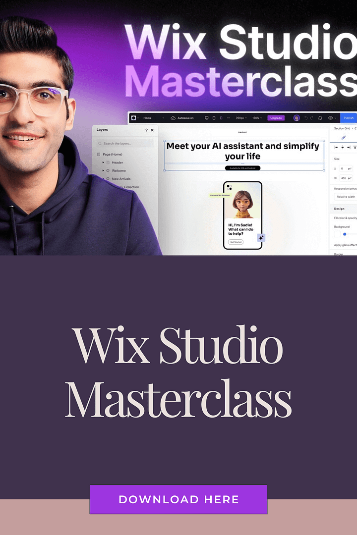 Arash Ahadzadeh – Wix Studio Masterclass