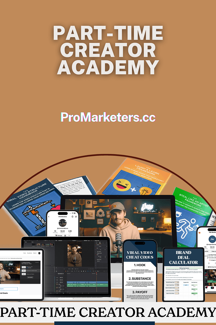Part-Time Creator Academy – TMSMedia